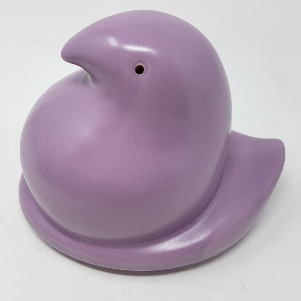 Rare Longaberger Purple Peep Basket Topper Peep Easter Marshmallow Candy Ceramic